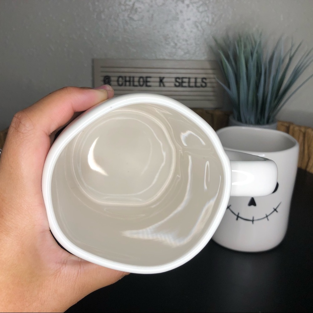 Rae Dunn Spooky Double Sided Mug With Skeleton. - Picture 3 of 5